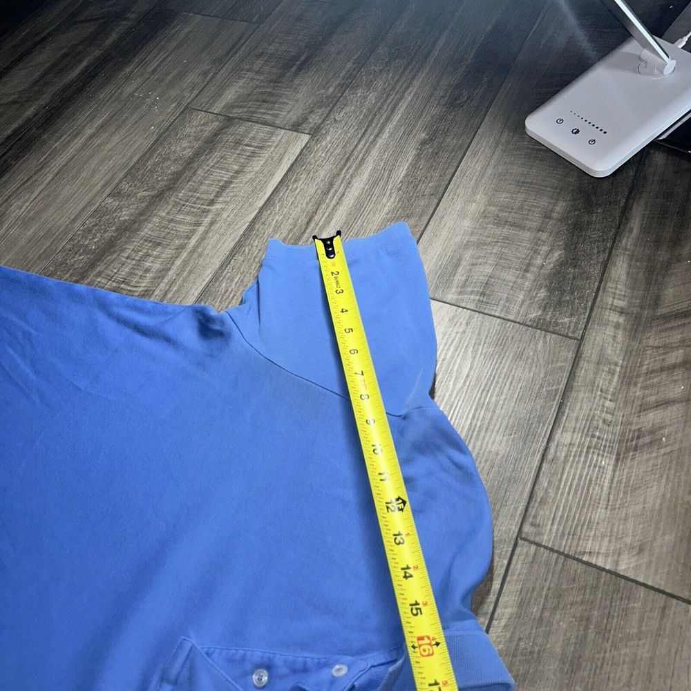 Vintage Polo Ralph Lauren Short Sleeve Baby Blue Orange‎ Pony Men's L Large - Picture 8 of 8